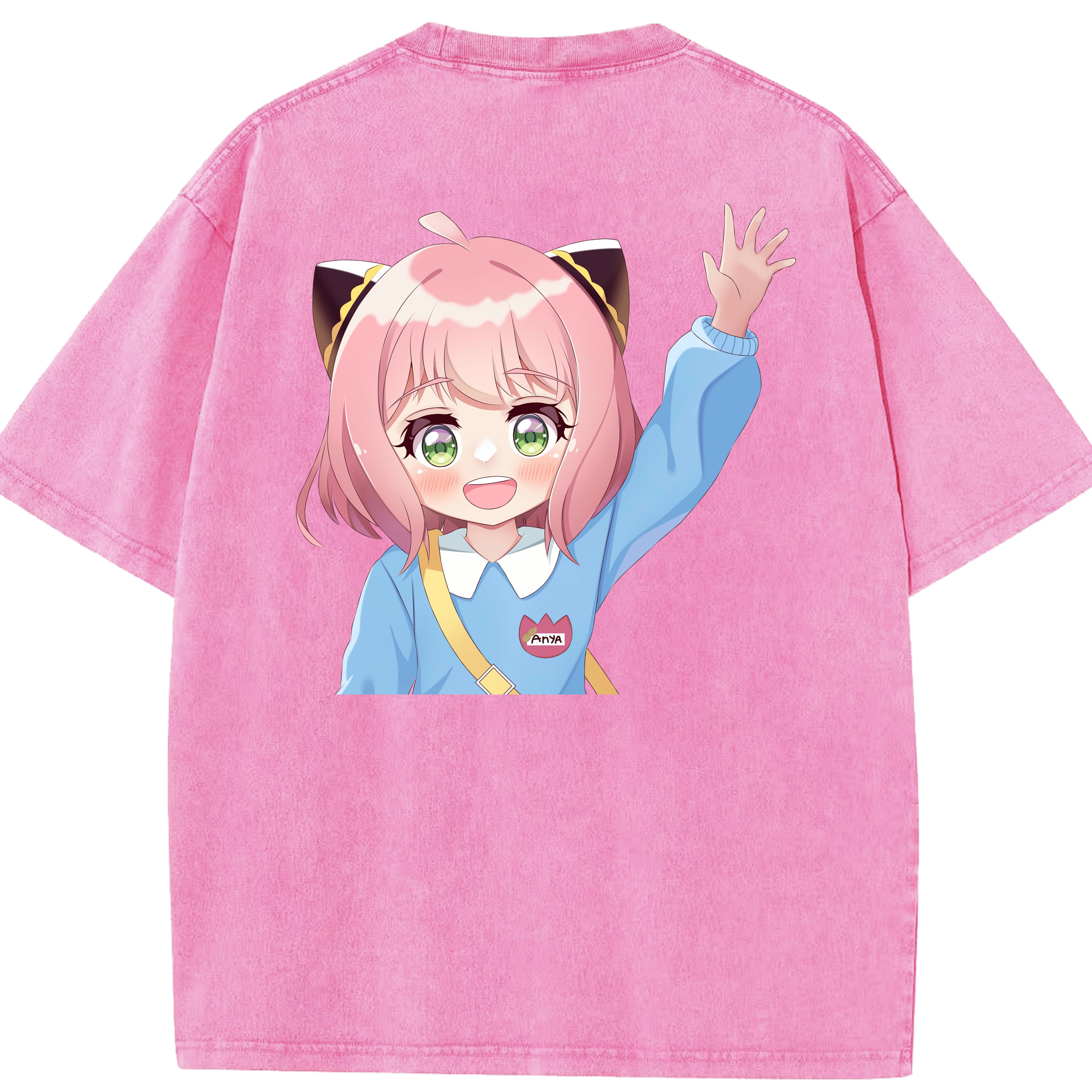 （画像用） SPY×FAMILY间谍家家酒 綿100% ヴィンテージ風 半袖Tシャツ（背面プリント）